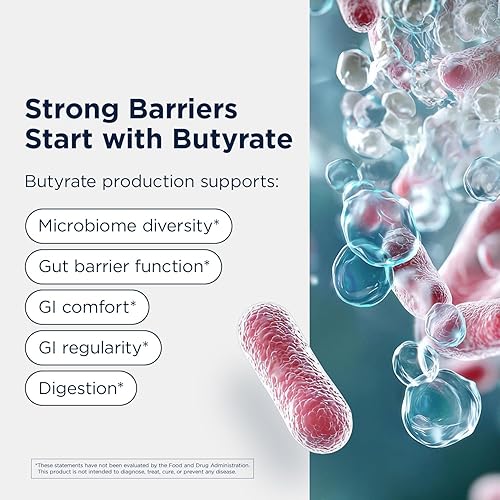 Miniatura 4 de Designs for Health Anaerostipes Probiotic - 1 mil millones de AFU de probióticos productores de butirato para apoyo a la salud intestinal,