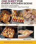 Katbite 200pcs Feuilles de papier parchemin non blanchies 12x16 inch (9x13 Facultatif) Lourds, papier de cuisson extra-fort pour les cookies, pain, viande, pizza