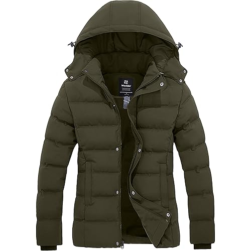 Wantdo Women's Hooded Warm Winter Coat Quilted Thicken Puffer Jacket with Removable Hood