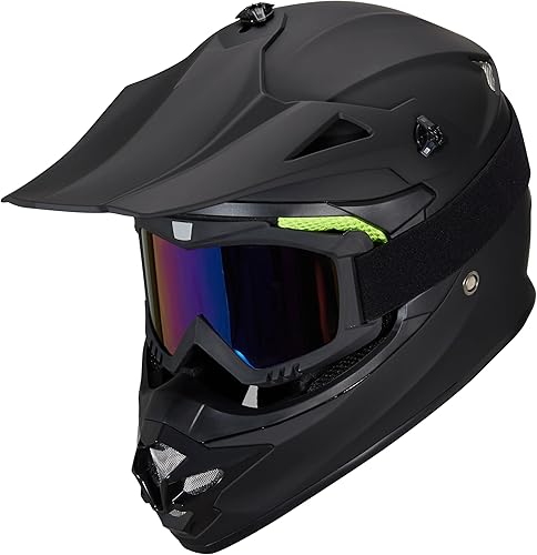 Miniatura 2 de Casco de Bicicleta de Tierra para Jóvenes Niños para Niños y Niñas, F001 Casco de Motocicleta de Cara Completa para Todoterreno ATV Conducción en