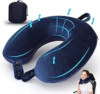 Vista 13 de Almohada de viaje TALLGO, la mejor almohada cervical de espuma viscoelástica, soporte de cabeza, almohada suave de apoyo para la cabeza para dormir