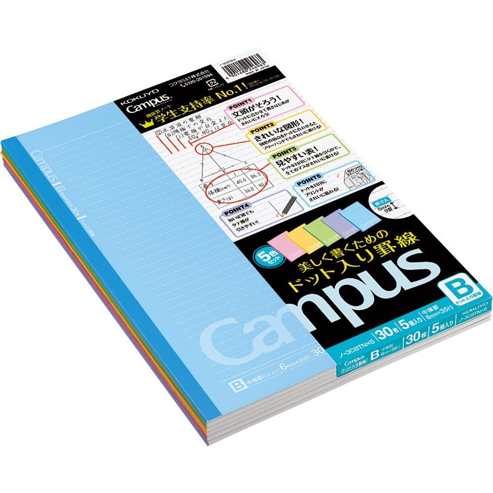 Cahier Kokuyo Campus pour structurer vos notes sans ratures ni lignes de travers - 2