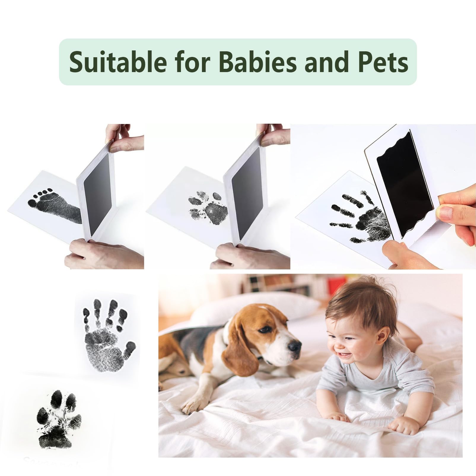 Inktafdruk | Pootafdruk Huisdier | Voetafdruk Baby | Contactloos en Ve