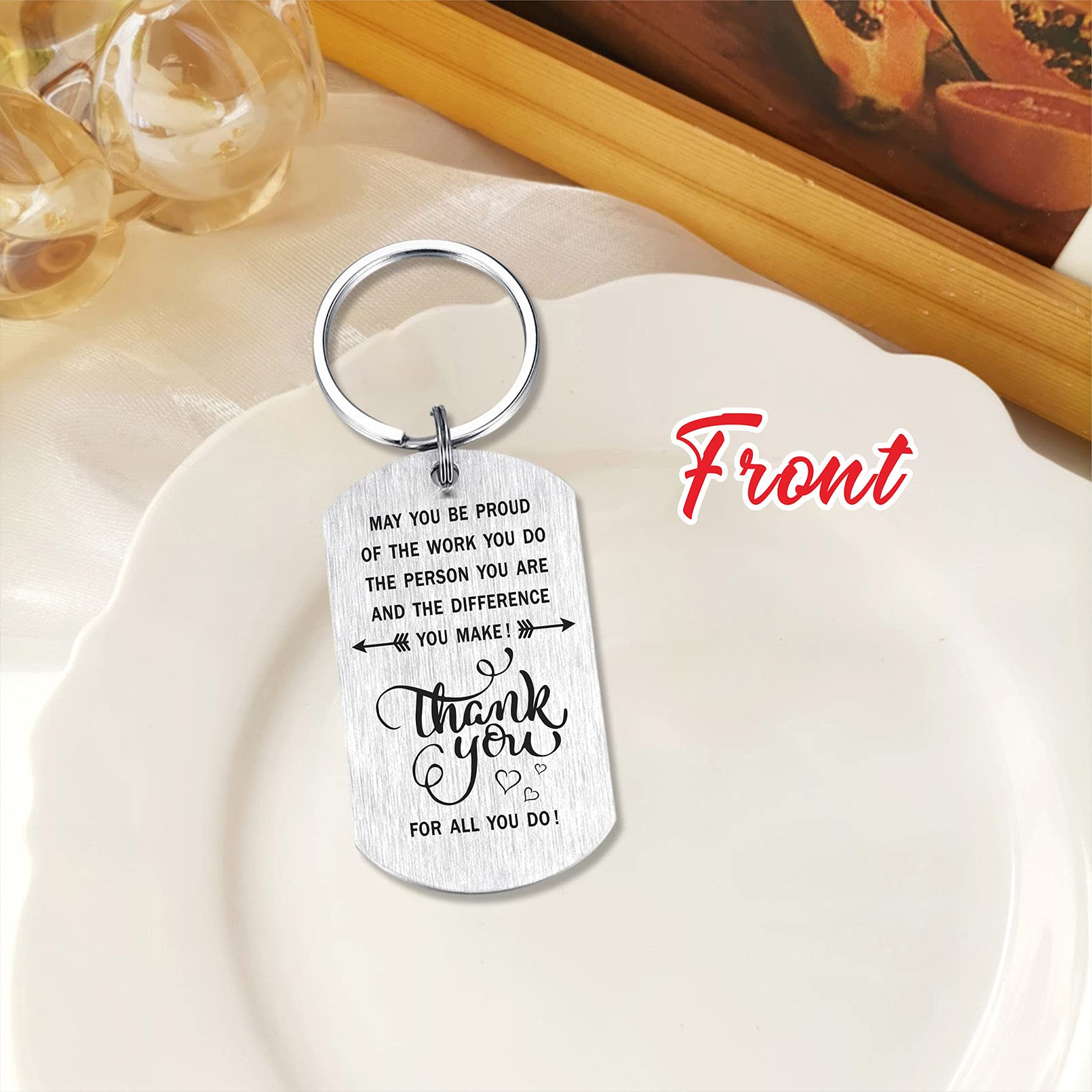 Dankeschön Schlüsselanhänger Mit Spruch – Personalisiertes Geschenk Für Frauen, Männer, Kollegen, Lehrer
