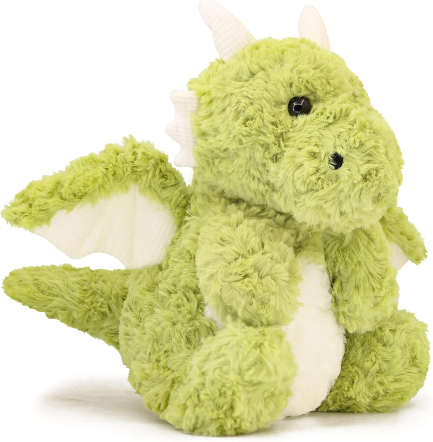 Soft Dinosaur Stuffed Plush Pillow, Adorable Green Dragon Plush Toy and Birthday Presents for Kids, Adults and Collectors(Green/11.8in)