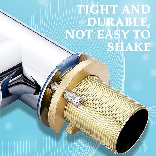 Miniatura 5 de 2 juegos de 1.260in (1-14 pulgadas) de acero inoxidable 304, tuercas de bloqueo de grifo de un solo agujero, juego de herramientas de fijación de