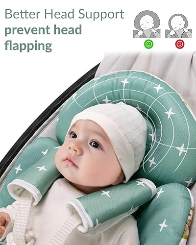 Miniatura 3 de Generic Inserto para asiento de automóvil infantil compatible con columpio Mamaroo y columpio Graco y asiento de automóvil para bebés, soporte para