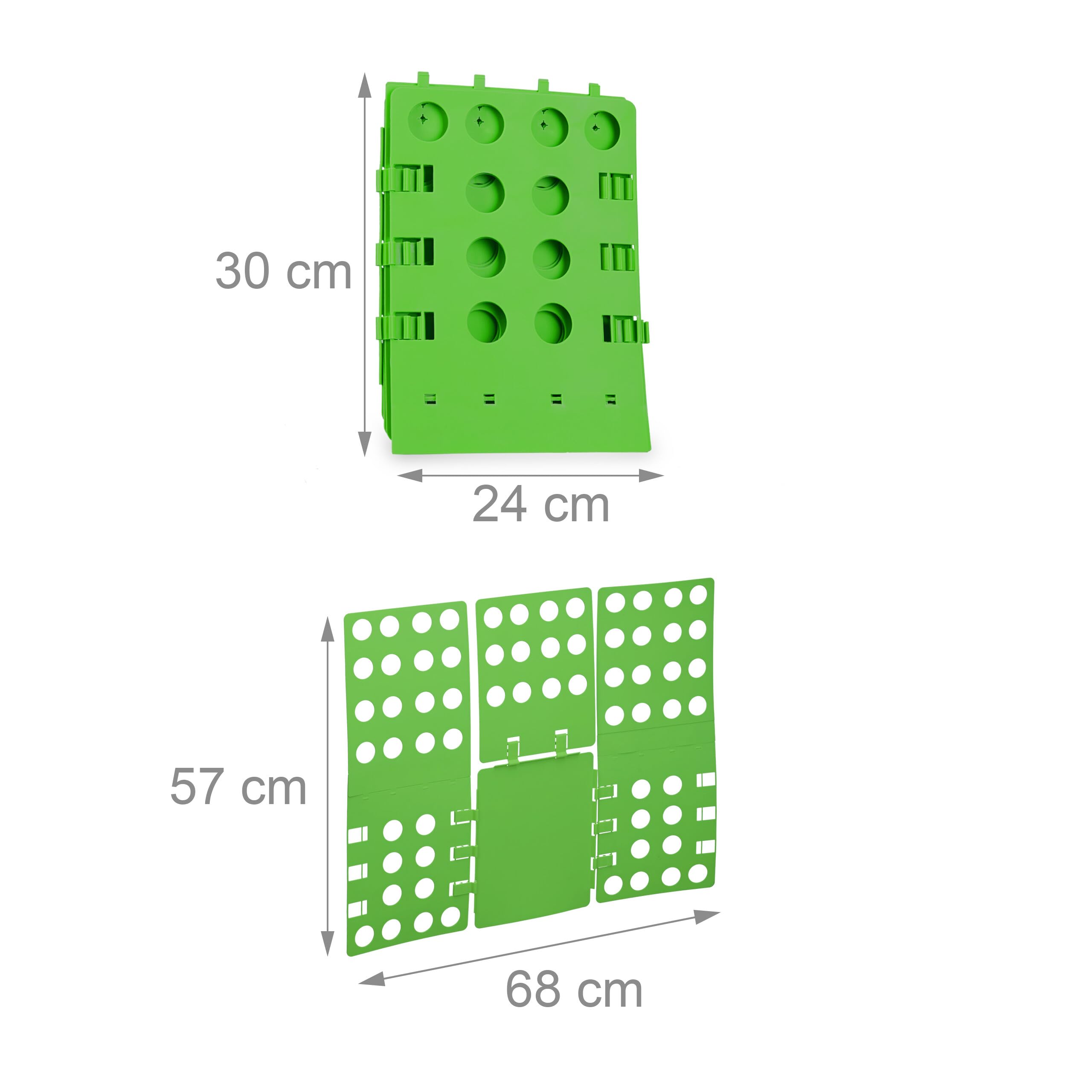 Relaxdays Tavoletta Piega Indumenti, Quarta Generazione, Magliette, Camicie, Vestiti, T-Shirt Folder, Verde