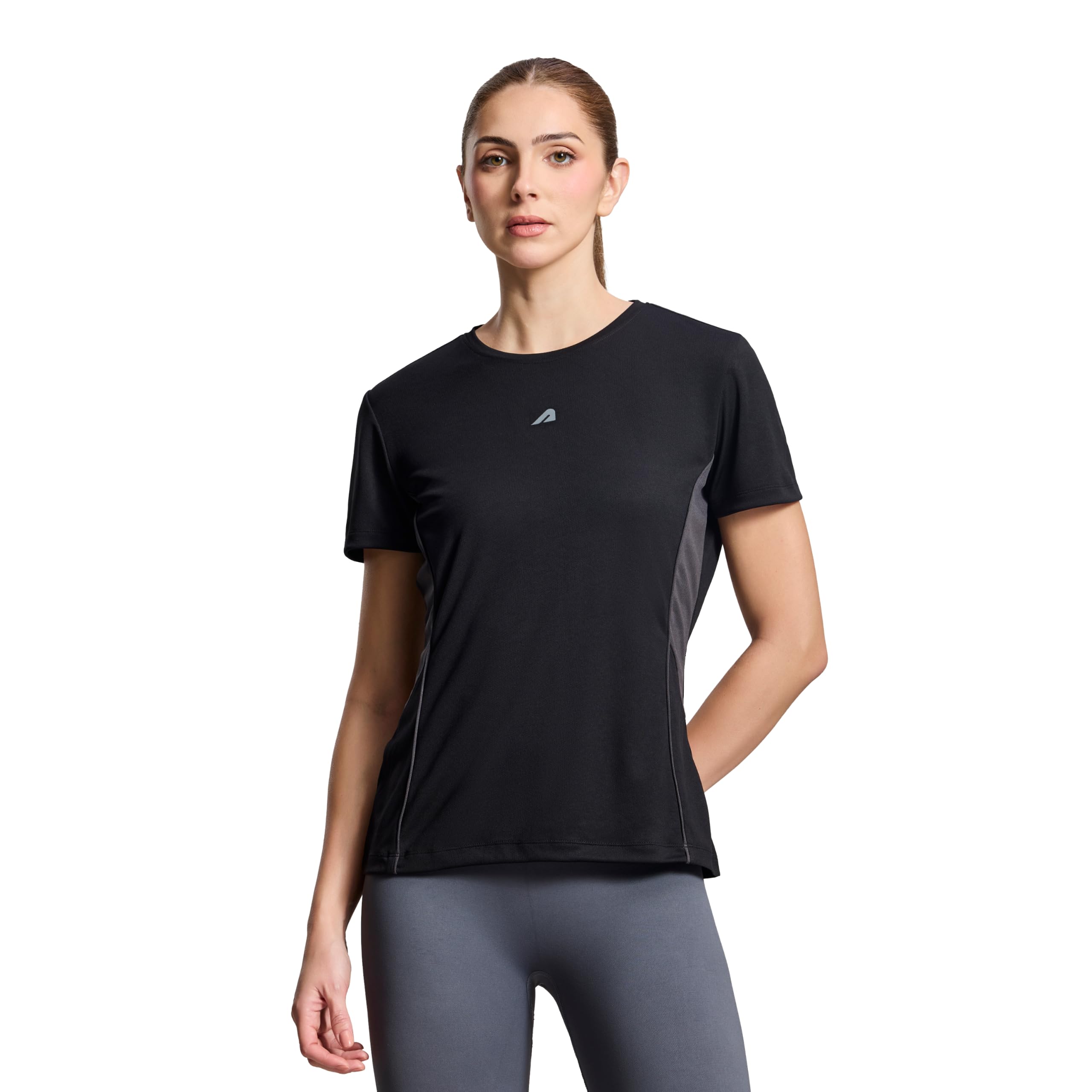 Boldfit Gym T-Shirt for Women Sports Top for Running Training Breathable Dry Fit Mesh Short Sleeve Tees-picture-29