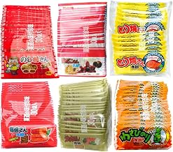 Kadou Taro Series All Variety Snack Set Total of 180 Sheets: Kabayaki Santaro, Yakiniku Santaro, Wasabi Nori Santaro, Noshi Ume Santaro, Su Tako Santaro, Tori Yaki Santaro, Each 30 Sheets, Snacks