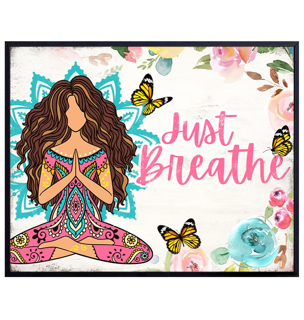 Just Breathe Wall Art Bohochic Wall Art for Women