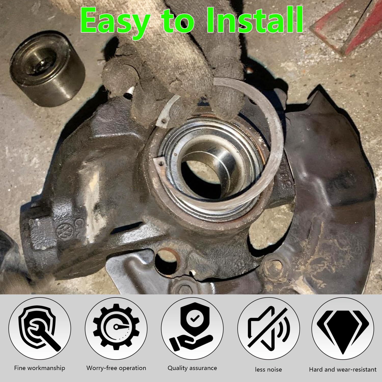 Front or Rear Wheel Bearing Kit for Yamaha Grizzly 350 400 450 550 660 Kodiak 400 450 700 Big Bear 400 93305-00602-00 99009-55500-00 YFM350 YFM400 YFM450 YFM550 YFM660 YFM700