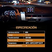 Vista 8 de Auxbeam Panel de interruptor de 6 bandas BC60, caja de sistema de relé de control de circuito universal con interruptor LED de encendido y apagado