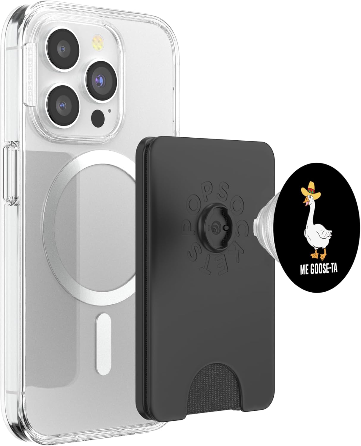 Me Goose Ta Mexican Funny Spanish Goose Pun PopSockets PopWallet for MagSafe