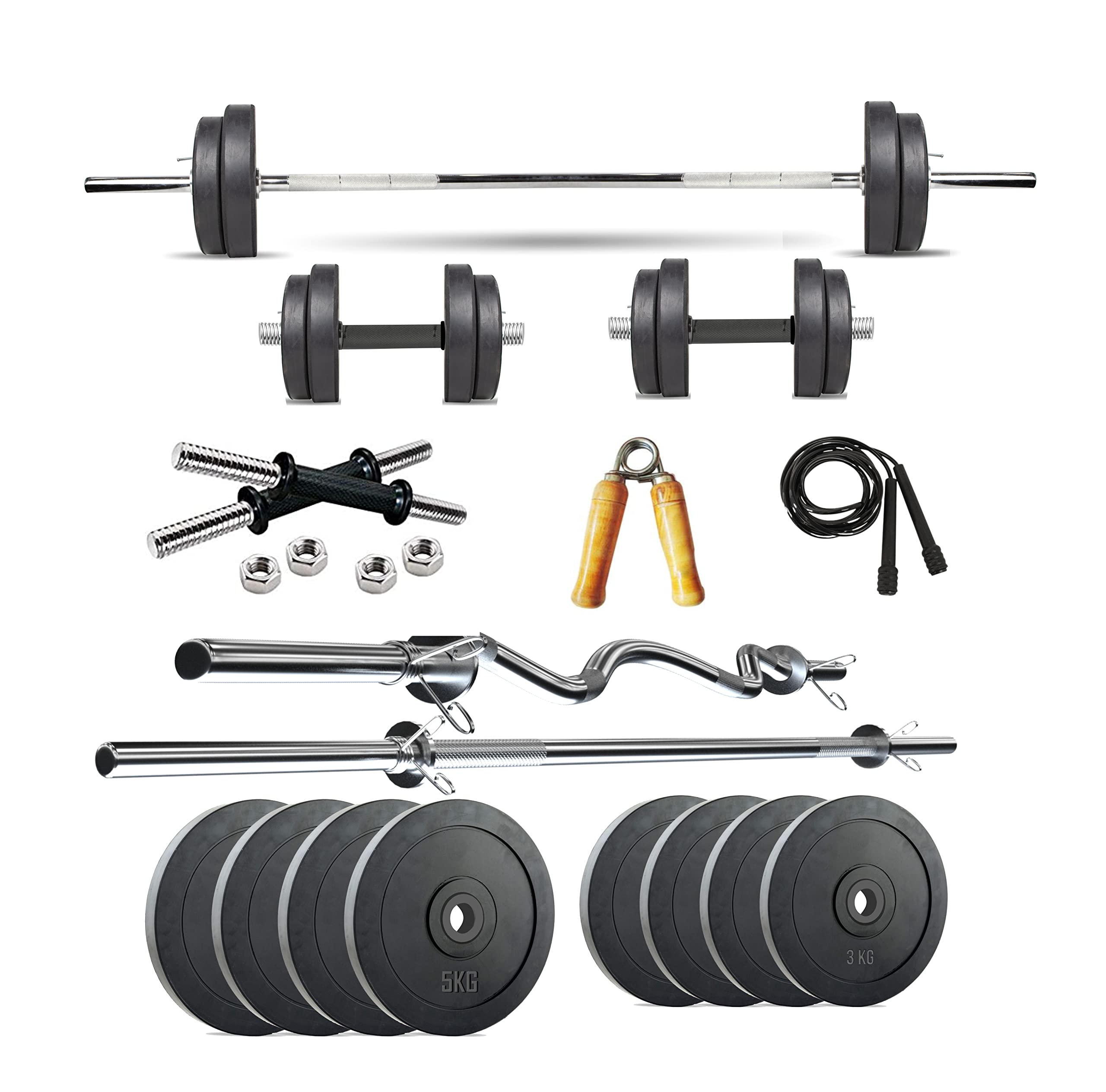 See full amazon price history chart for GYM INSANE 32 kg Rubber Weight Plates 14" Adjustable Iron Dumbbells set 3 feet curl and straight barbell rod with gym accessories combo for home gym setup workout fitness kit (32, accessories) GYM INSANE 32 kg Rubber Weight Plates 14" Adjustable Iron Dumbbells set 3 feet curl and straight barbell rod with gym accessories combo for home gym setup workout fitness kit (32, accessories) (B09XBDY4PZ) Amazon Price History, Amazon Price Tracker