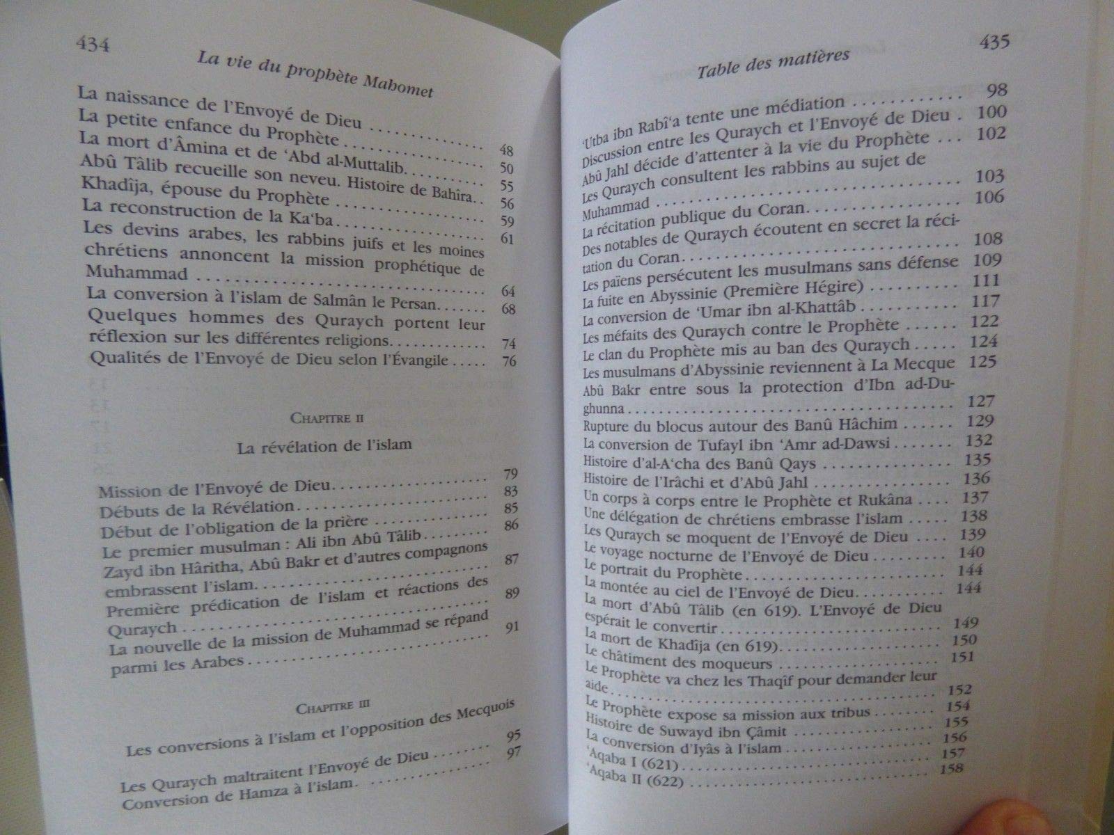 La vie du prophète Mahomet