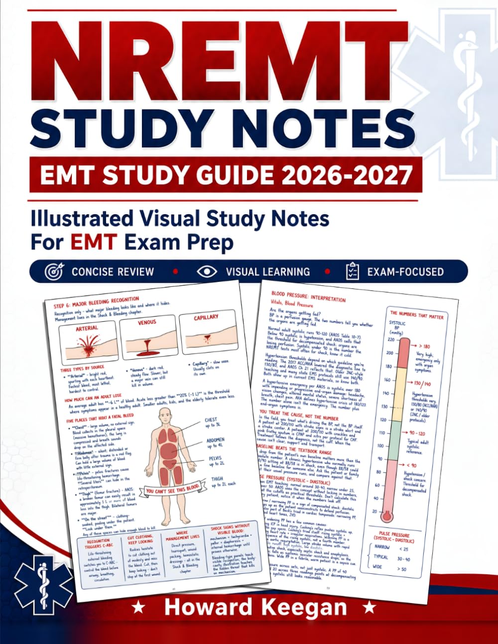NREMT Study Notes EMT Study Guide 2026-2027: Illustrated Visual Study Notes for EMT Exam Prep