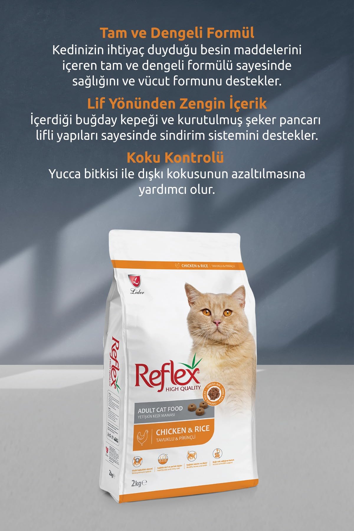 Reflex Tavuk Etli Yetişkin Kedi Maması 15 Kg