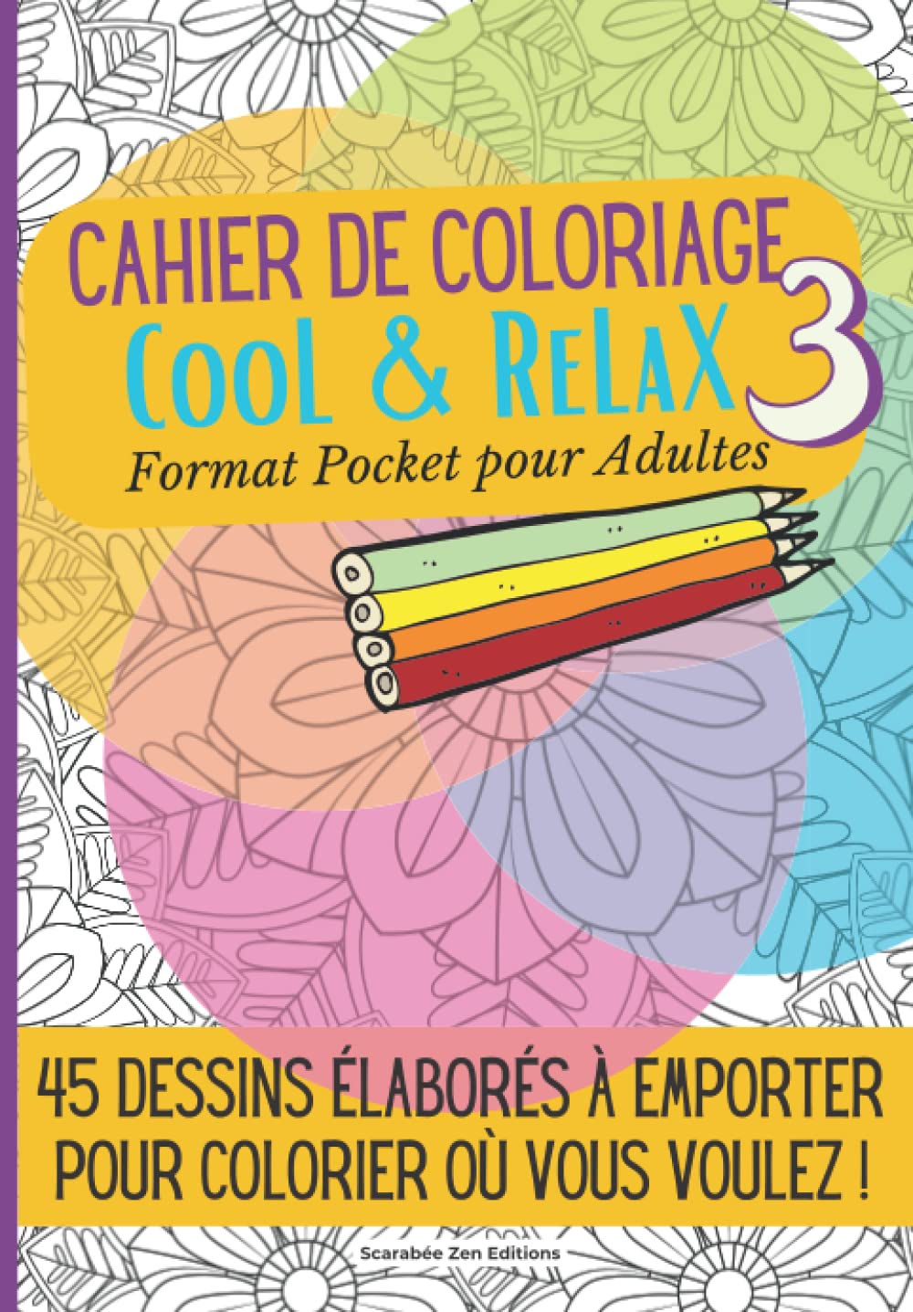 Livre De Coloriage Adulte/Ado - 24 Pages 20x20cm - Pour Relaxation, Dessin, Activités Créatives - 2