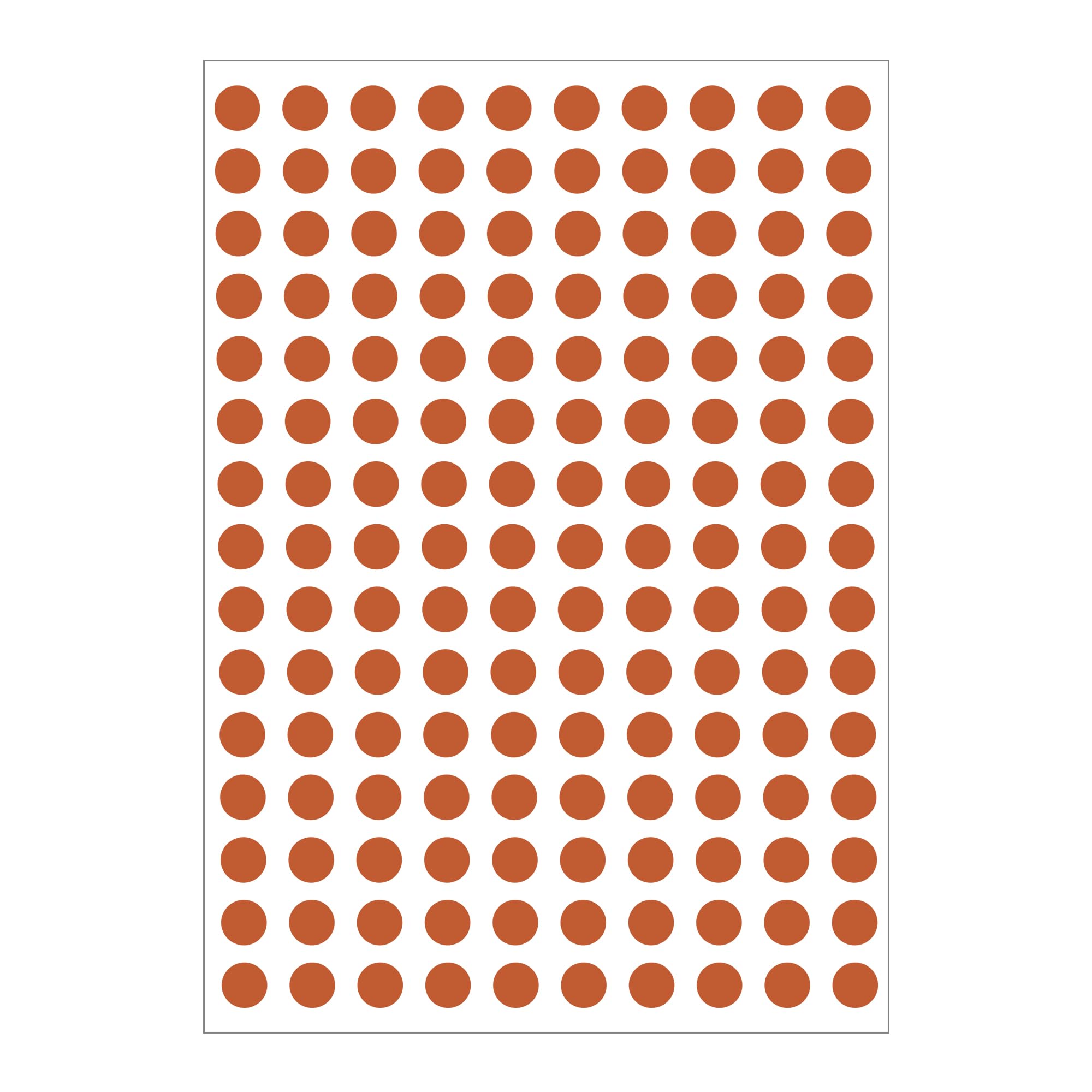 3000 Dot Stickers, 10mm Coloured Round Dots Stickers Sticky 20 Sheet Labels Sticker 10 Colours Assorted Self Adhesive for Event Activity Schools Coding Inventory DIY Crafts Orange
