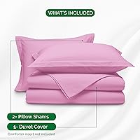 Vista 3 de Elegant Comfort Juego de funda de edredón de lujo de 3 piezas, colección de hotel de microfibra de alta calidad de hotel de 1500 hilos, funda