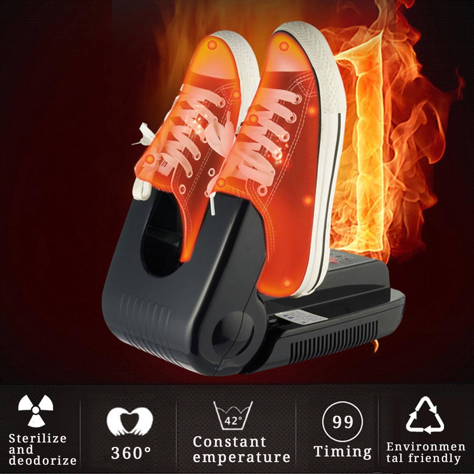 Sèche-Bottes à Ozone, Sèche-Gants Et Chauffe-Bottes avec Souffleur De Chaleur, Minuterie De 99 Minutes, Pliable, Séchage Rapide pour Chaussures, Gants, Chapeaux, Chaussettes