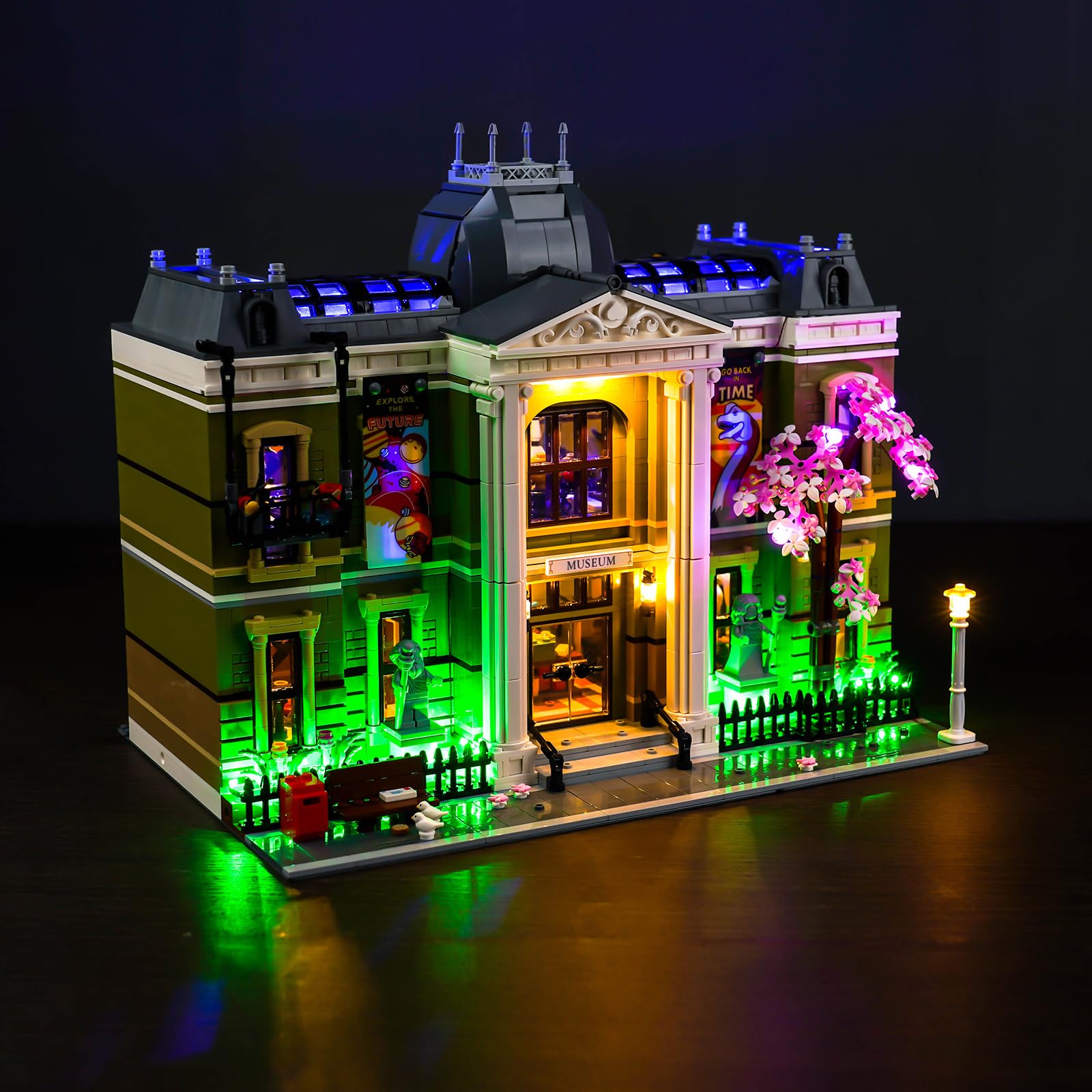 Zestaw oświetleniowy z pilotem zdalnego sterowania, kompatybilny z Lego Natural History Museum 10326 (nie jest to model), zestaw oświetleniowy LED do Muzeum Naturalnej, zestaw kreatywnych zabawek