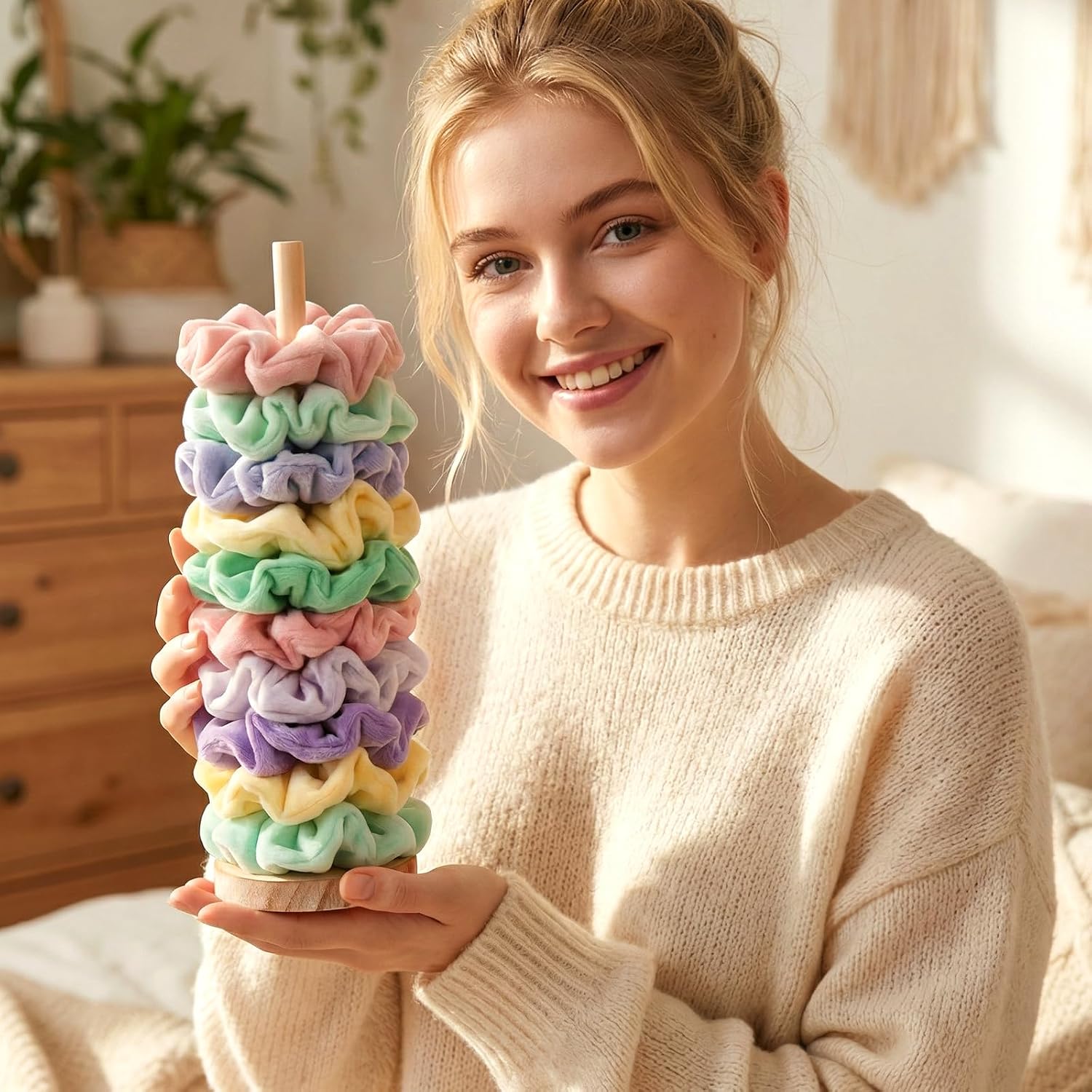 Scrunchie Holder Hair Tie Holder Organizer Stand Scrunchie Organizer