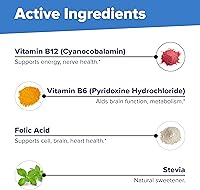 Vista 7 de Superior Source Tableta multivitamínica de ácido fólico B12/B6, 1000 mcg/2 mg/800 mcg, 60