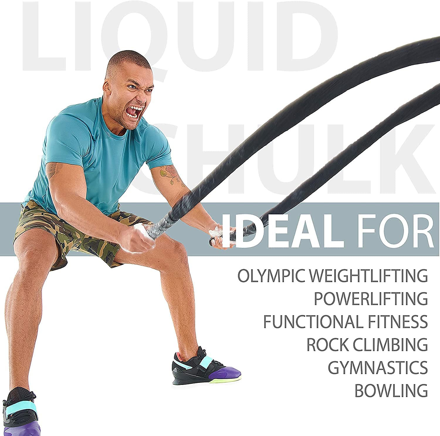 Magnesio líquido Tiza líquida para Mejorar el Agarre en Halterofilia Crossfit Escalada Gimnasia Powerlifting Peso Muerto Pole Dance Secado rápido