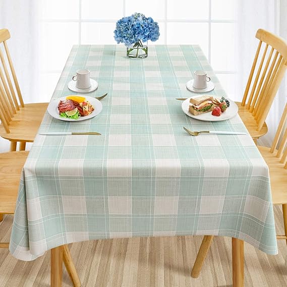 AIRCOWRIE Waterproof Vinyl Tablecloths, Heavy Duty Oil