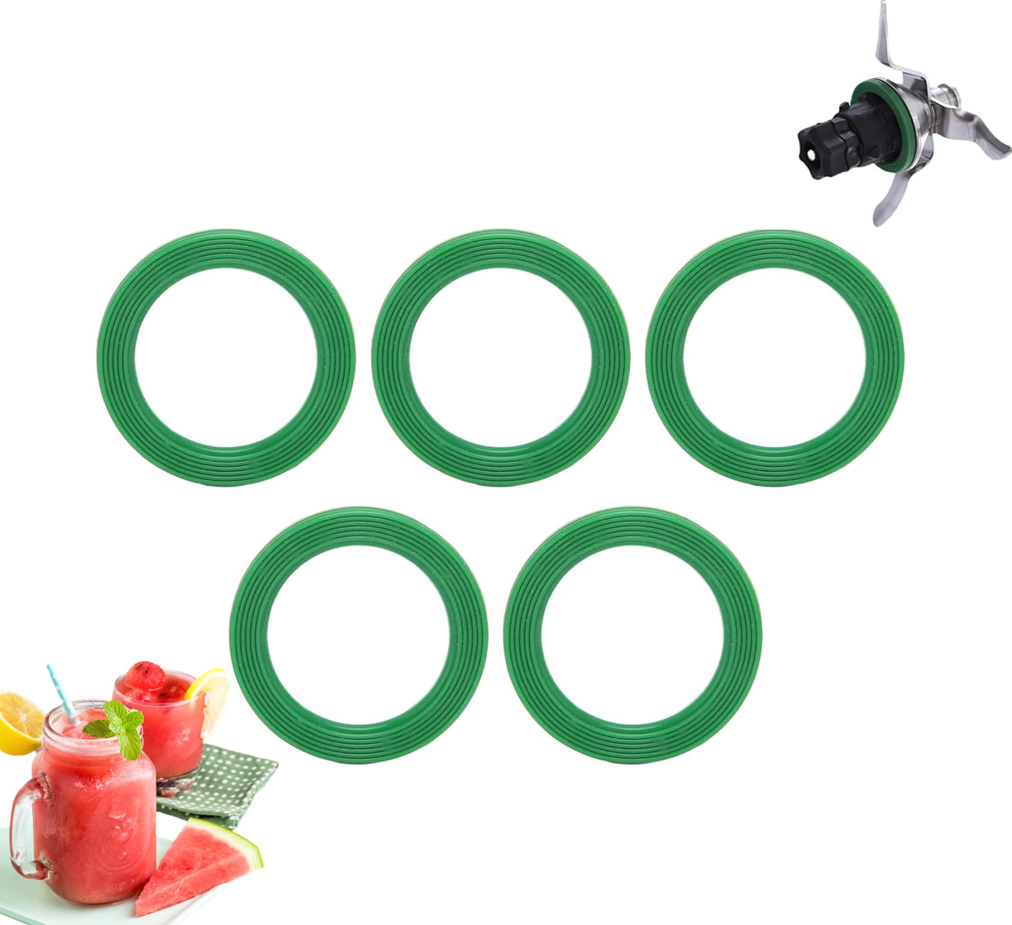 5Pcs Blender Sealing Gasket O Replacement,Blender Gasket Sealing Ring for Vorwerk Thermomix TM5 TM6 Blender Accessory Countertop Blender Replacement Parts Blender Replacement Pitcher
