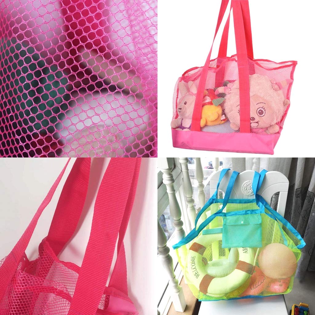 Borsa Rete Per Spiaggia - Sacca Estensibile Per Giochi, Anti Sabbia, Impermeabile - Foto 2