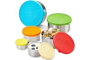 Stainless Steel Food Storage Containers (6 Pack)