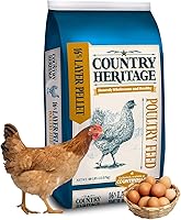 Country Heritage 16% Protein Layer Pellet Chicken Feed 50lbs - Boost Egg Production & Strong Eggshells for Laying Hens