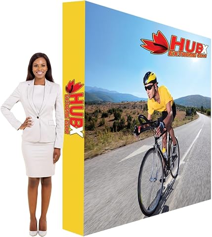Custom Fabric Pop Up Straight Display 10ft x 8ft Trade Show Backdrop with Frame