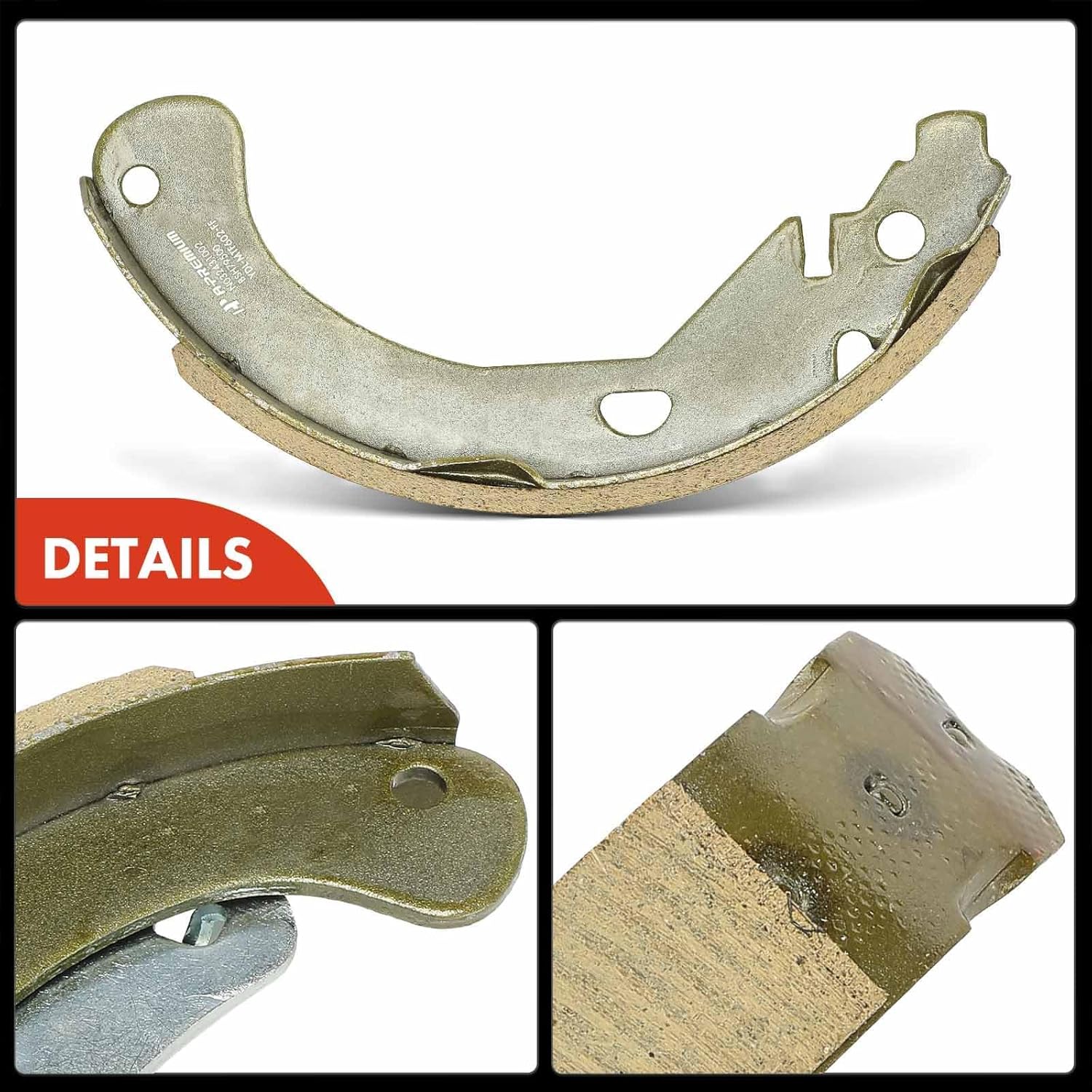 A-Premium 10.68 inch (271.2mm) Rear Brake Drums + Ceramic Shoes Set Compatible with Select Chevrolet and GMC Models - Colorado 2009-2012, Canyon 2009-2012, 6-PC Set