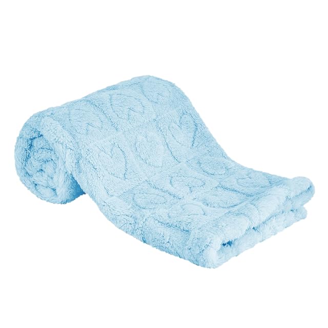 Sherpa Fleece Baby Blanket Heart Checkered Blanket Ultra Soft Fluffy Premium Baby Blankets for Boys Girls Cozy Infant