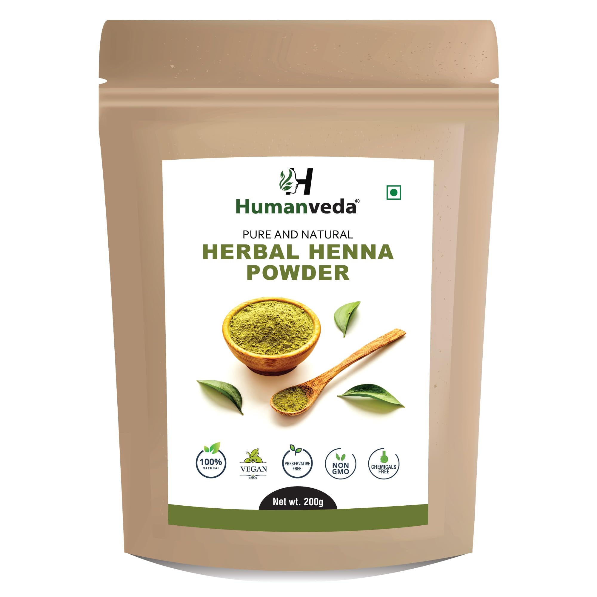 Henna Powder | 200Gm Mehndi for Hair Care, Pack & Scalp Nourishment Pure and Natural Ayurvedic | Color Green | Size 200Gm-image-3