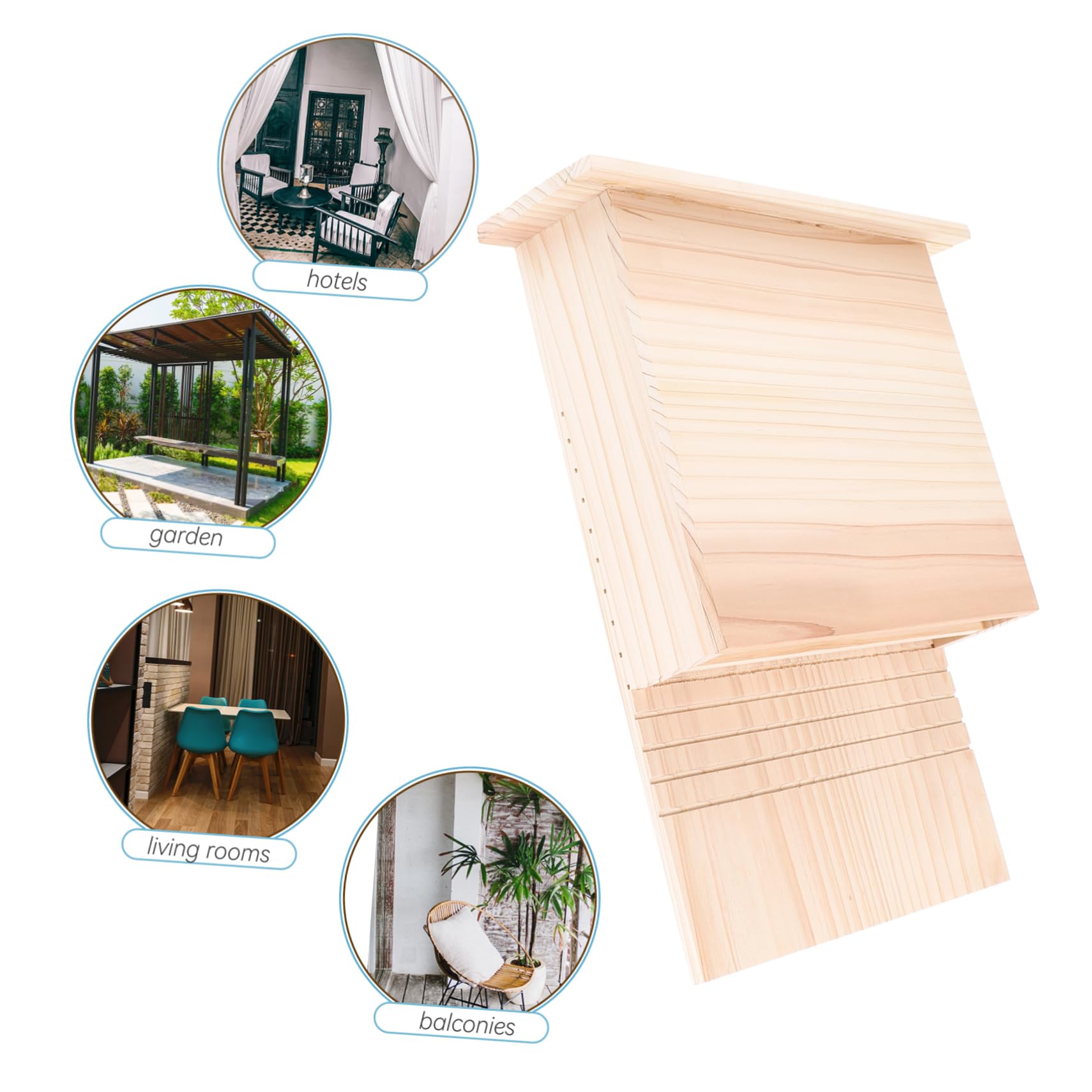 Sosoport Fledermauskasten Für Garten Handgefertigtes Fledermaus-haustierhaus Outdoor-fledermausunterstand Hölzernes Haustierhaus Für Fledermaus-schutzhaus Im Freien