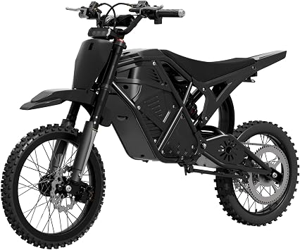 Windone RM7 Pro Electric Dirt Bike, 60V 20.8Ah, 45MPH Max Speed Electric Motorcycle, 4000W Ebike, 14"/12" Off-Road Tire E-Bike, Dual Hydraulic Brakes, Full Suspension, Fit Age 13+