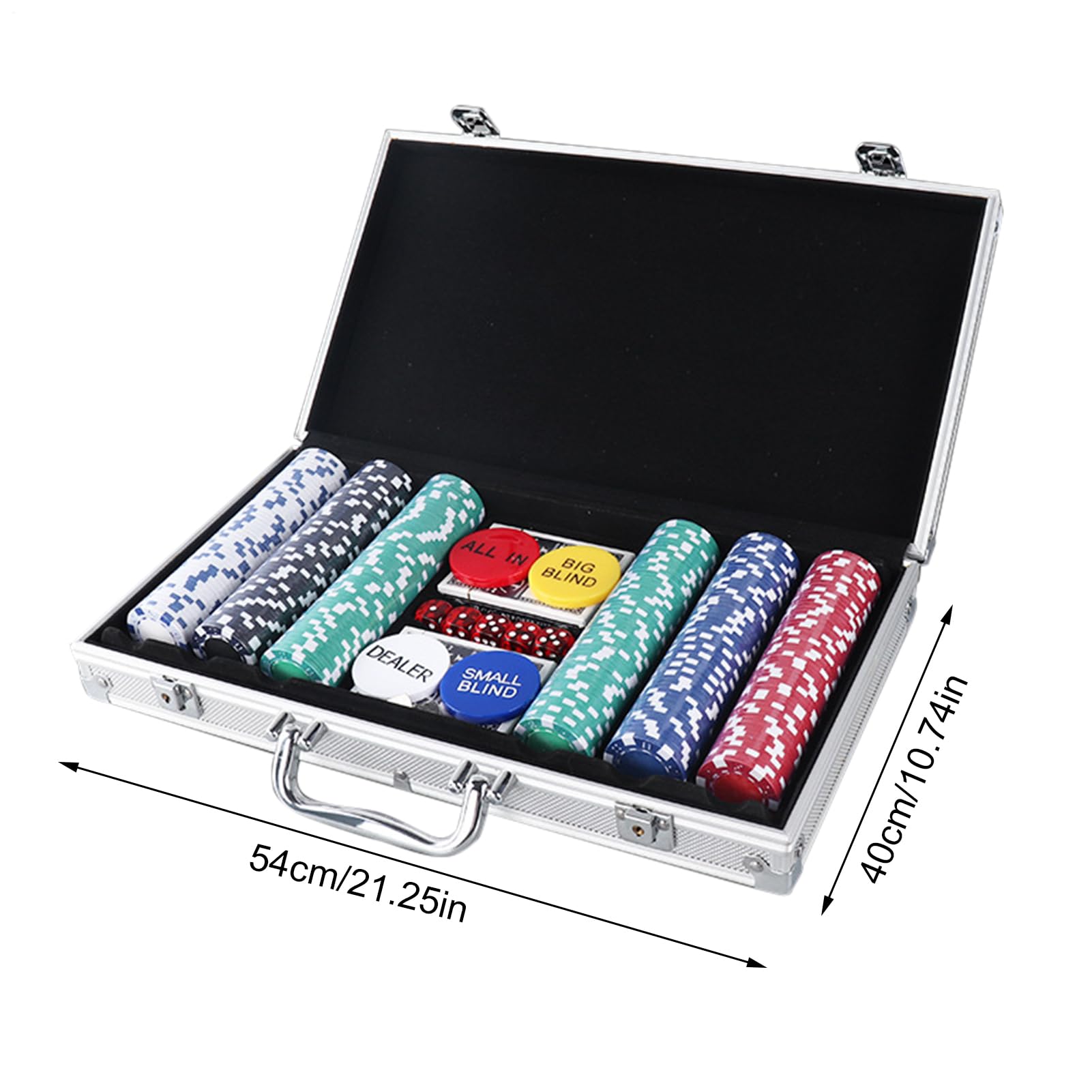 Set di Fiches da Poker 200 pezzi con valigetta professionale | Fiche Poker per Lento e Giochi da Tavolo Per l'uso in Casa, Viaggi, Feste, Vacanze, Ritrovi, Campeggio all'aperto e Gite su