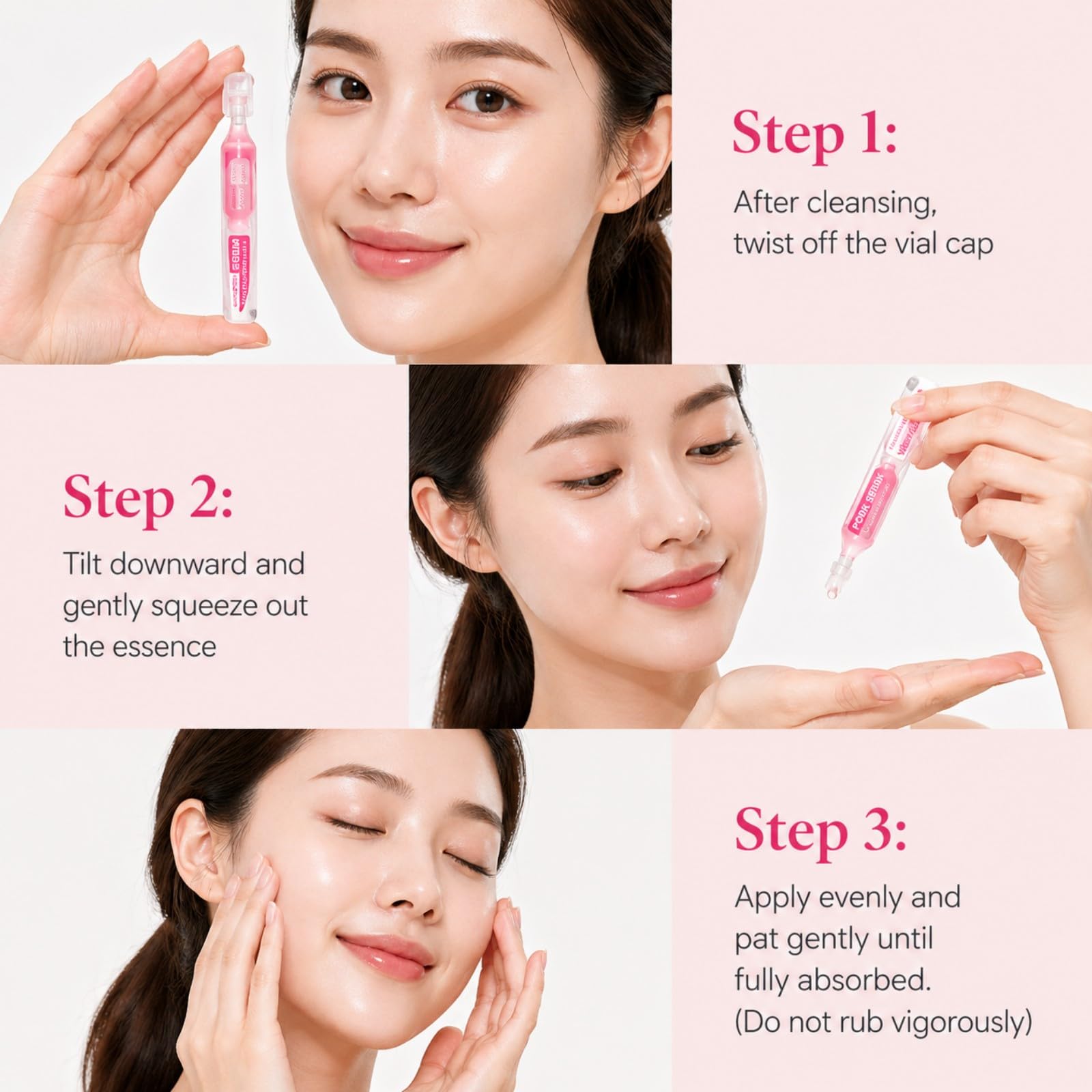 Salmon DNA PDRN Hydrating Face Serum Ampoules with Collagen