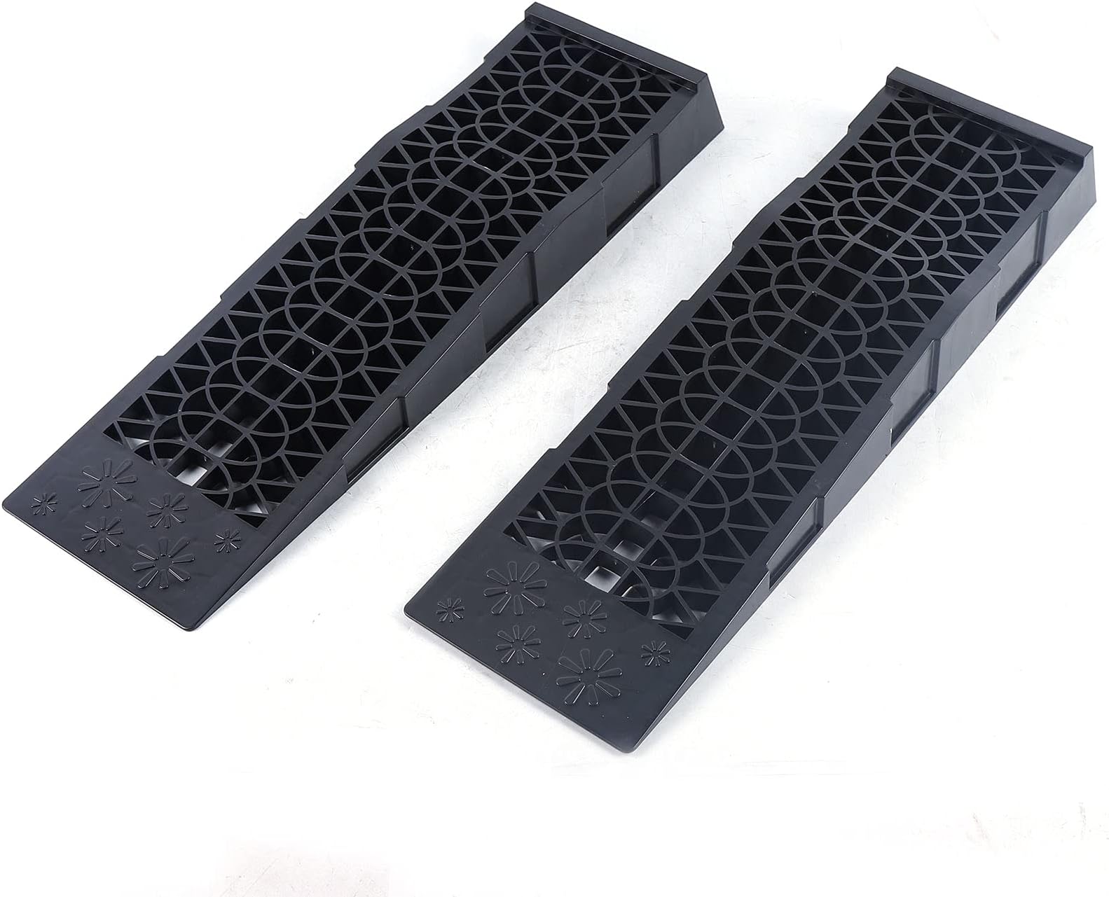 2x Rampe De Chargement Rampe D'accès Plastique Lourdes Charges 3T Rampe De Bordure Rampe De Levage 93582696