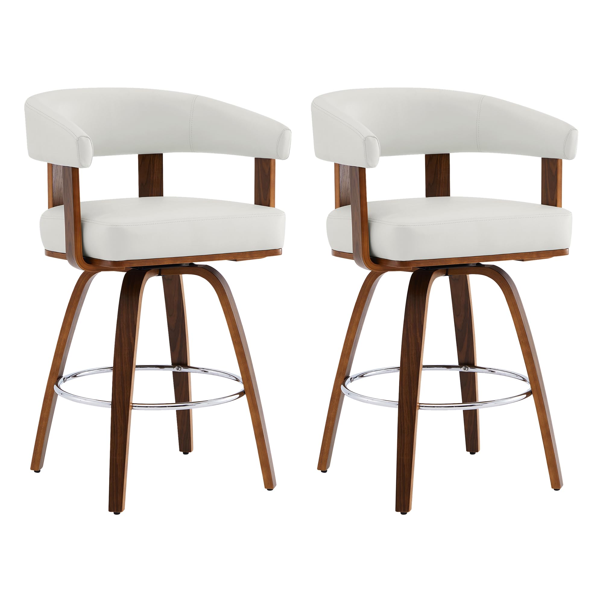 Amazon.com: CHITA Swivel Counter Height Barstools Set of 2, FSC