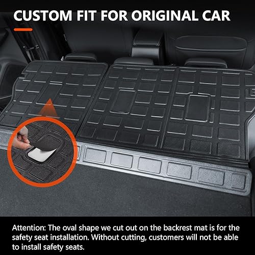 Miniatura 2 de powoq Alfombrillas para respaldo trasero compatibles con Subaru CrosstrekXV 2018-2023, no híbrido, protector de asiento trasero, Impreza Hatchback,