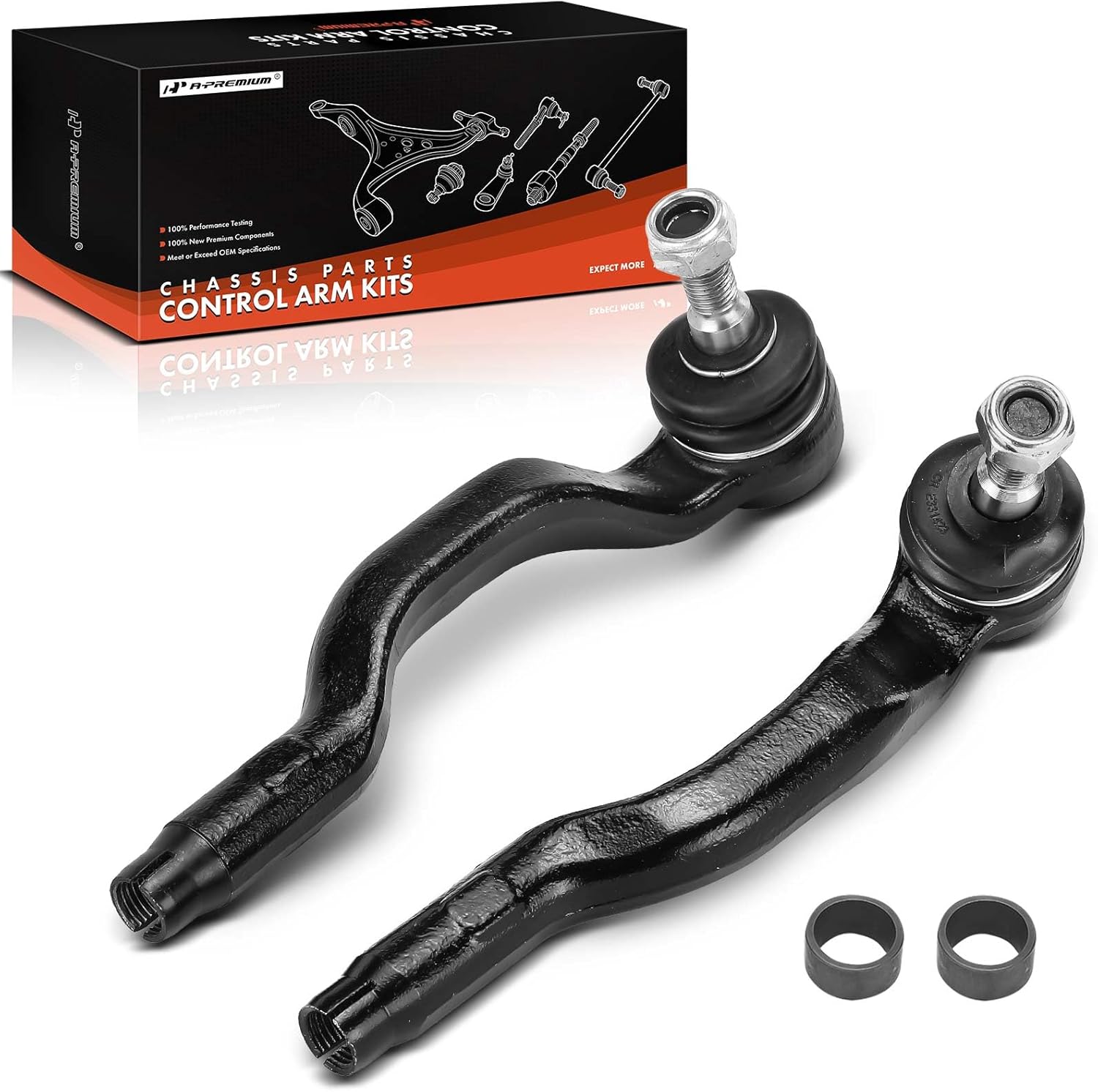 A-Premium 2 x Front Outer Tie Rod Ends Compatible with BMW E46 Series 325xi, 330xi, 2001 2002 2003 2004 2005