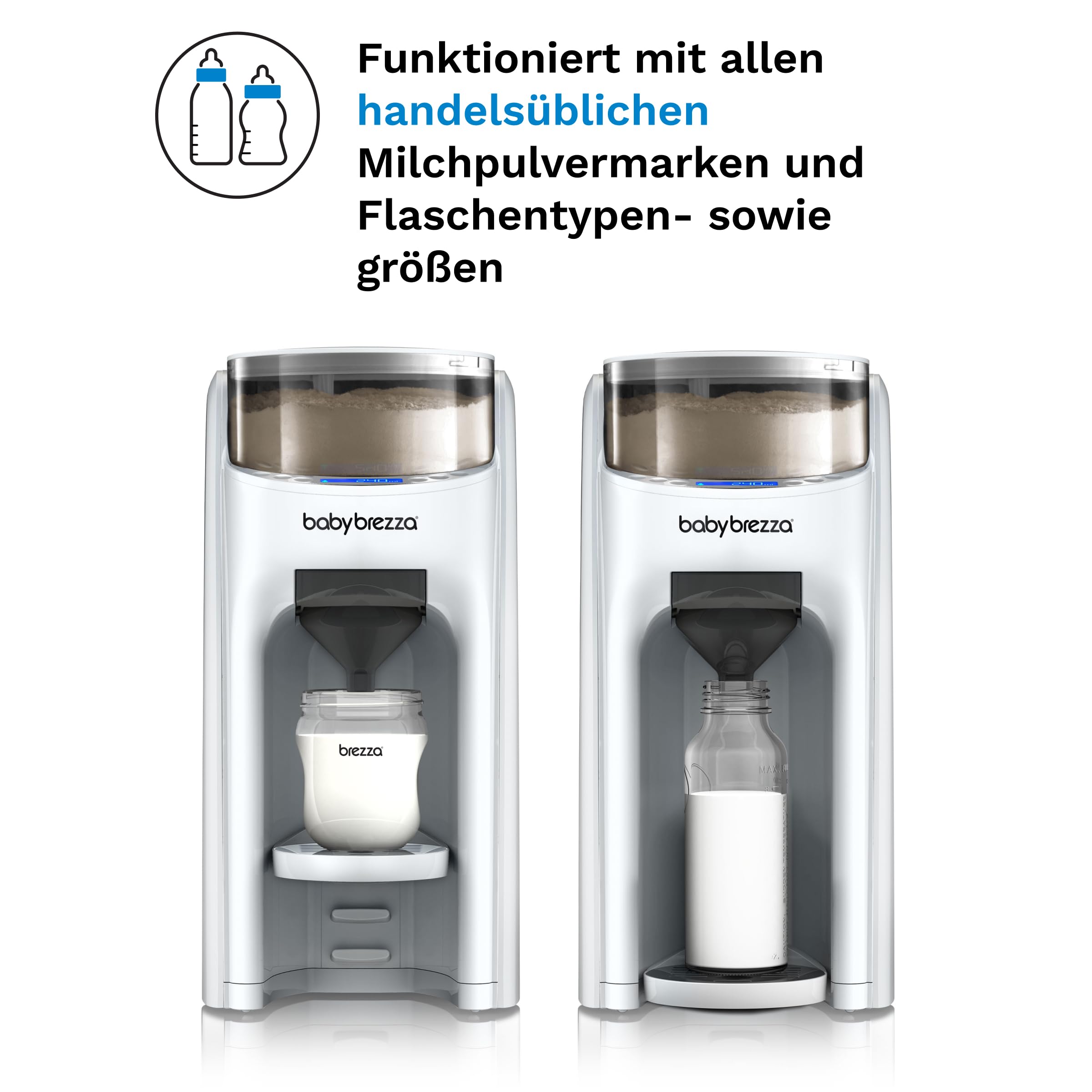 Baby Brezza Sterilizer Dryer & Formula Pro Advanced Bundle | Komfortables All-in-One Set für automatische Babyflaschenzubereitung sowie hygienisches Sterilisieren & Trocknen