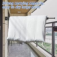 Vista 5 de Wall Mounted Clothes Drying Rack, Cothes Drying Rack Collapsible, Drying Rack Clothing, Laundry Clothes Hanger, Retractable Clothing Rack,Clothes