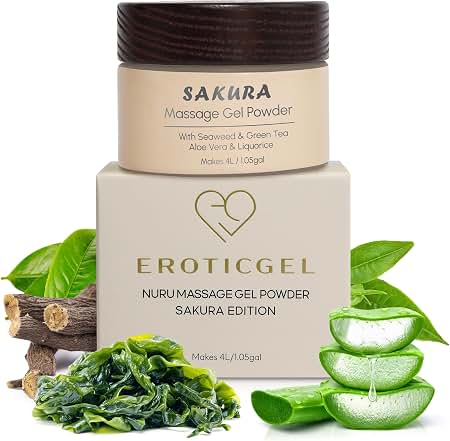 Amazon.com: Sakura Edition Japanese Nuru Massage Gel Powder 40g